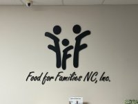 Acrylic Feature Wall Sign for ‘Food for Families NC’ of Indian Trail NC (JC Signs 2023)