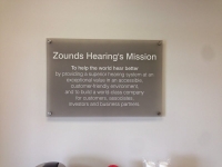 Interior Feature Wall Sign for Zounds Hearing Aids - Pineville, NC