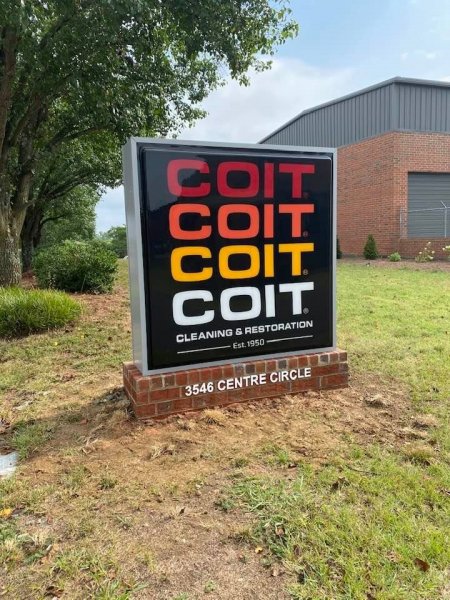 Coit Cleaning Monument Sign