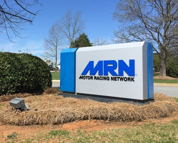 Motor Racing Network of Concord, NC -- New Panels for existing Monument Sign