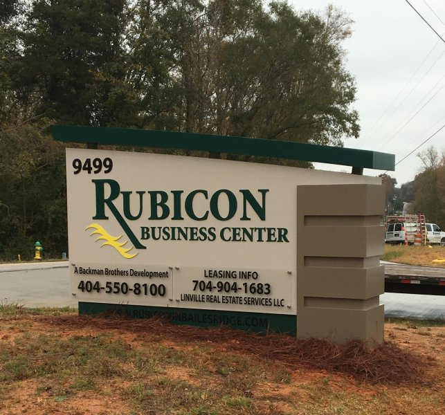 Rubicon Business Center - Monument Sign
