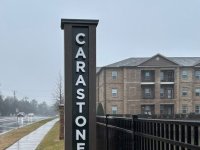 New Letters on Existing Monument Sign for Carastone Apartments - JC Signs 2024