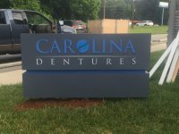Carolina Dentures - Monument Sign