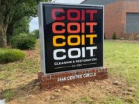 Coit Cleaning Monument Sign
