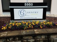 Gentry Dental - New Alumacore Panel for existing Monument Sign
