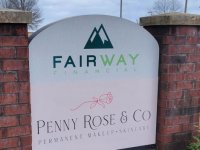 Logo on Existing Monument for Penny Rose & Co. - JC Signs 2022