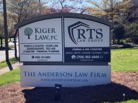 Monument Sign - New Panels for Law Offices