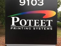 Poteet Printing Systems - Custom Made Monument Sign