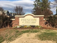 Preserve at Steele Creek Monument Sign