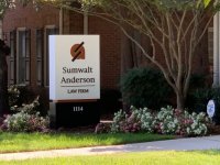 Sumwalt Anderson Law Firm Sign