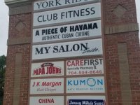 York Ridge Shopping Center - Reconfigured (existing) Pylon Sign