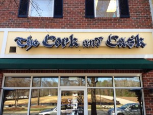 Channel Letter Sign for The Cork and Cask in Cornelius, NC
