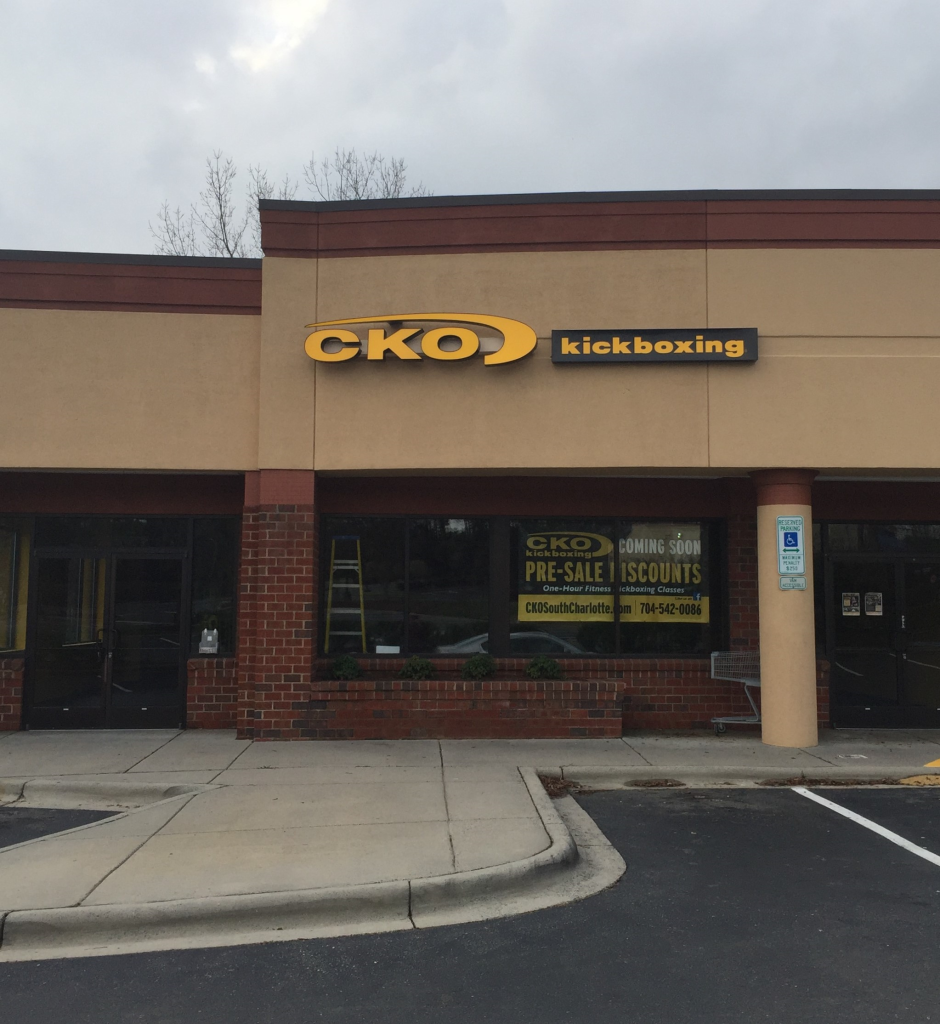 Channel Letter Sign for CKO Kickboxing, Charlotte NC