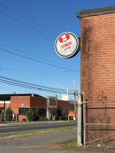 Illuminated, Custom Made Circular Blade Sign for Fitness Factory, Charlotte NC