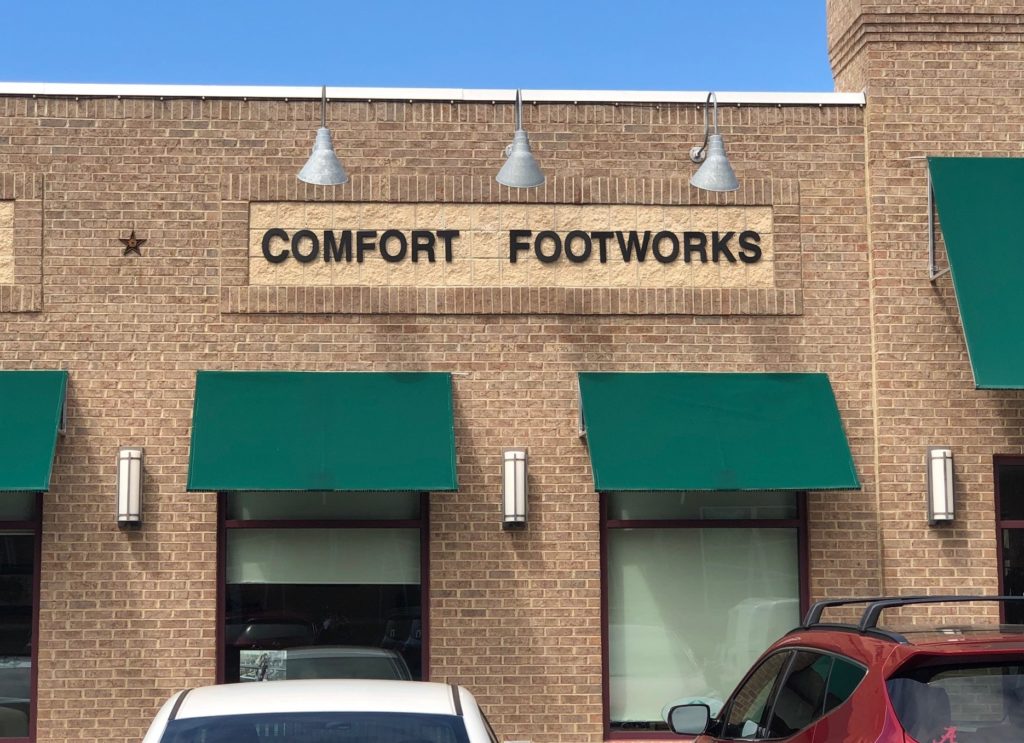 Comfort Footworks Sign
