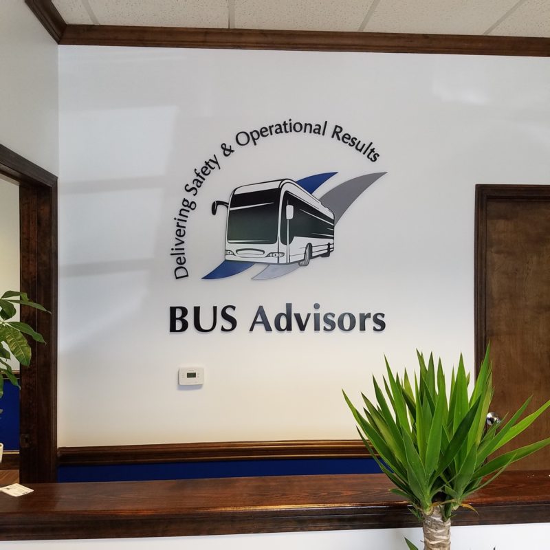 BUS Advisors - Interior Feature Wall Sign