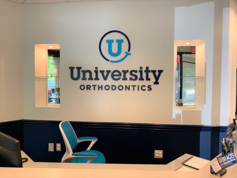 University Orthodontics - - Interior Feature Wall Sign