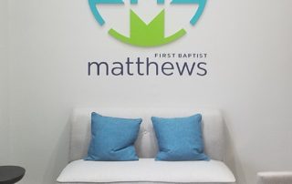 Interior Feature Wall Sign for First Baptist Matthews Church