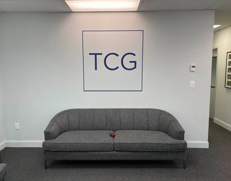 TCG Consulting - Logo on Wall with Vinyl