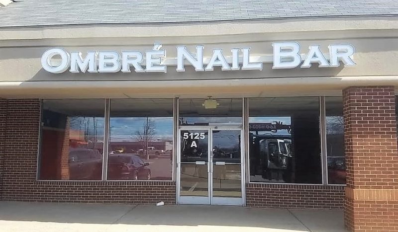 Ombre Nail Bar - LED Channel Letter Sign