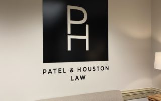 Custom Office Signage for Patel & Houston Law Offices