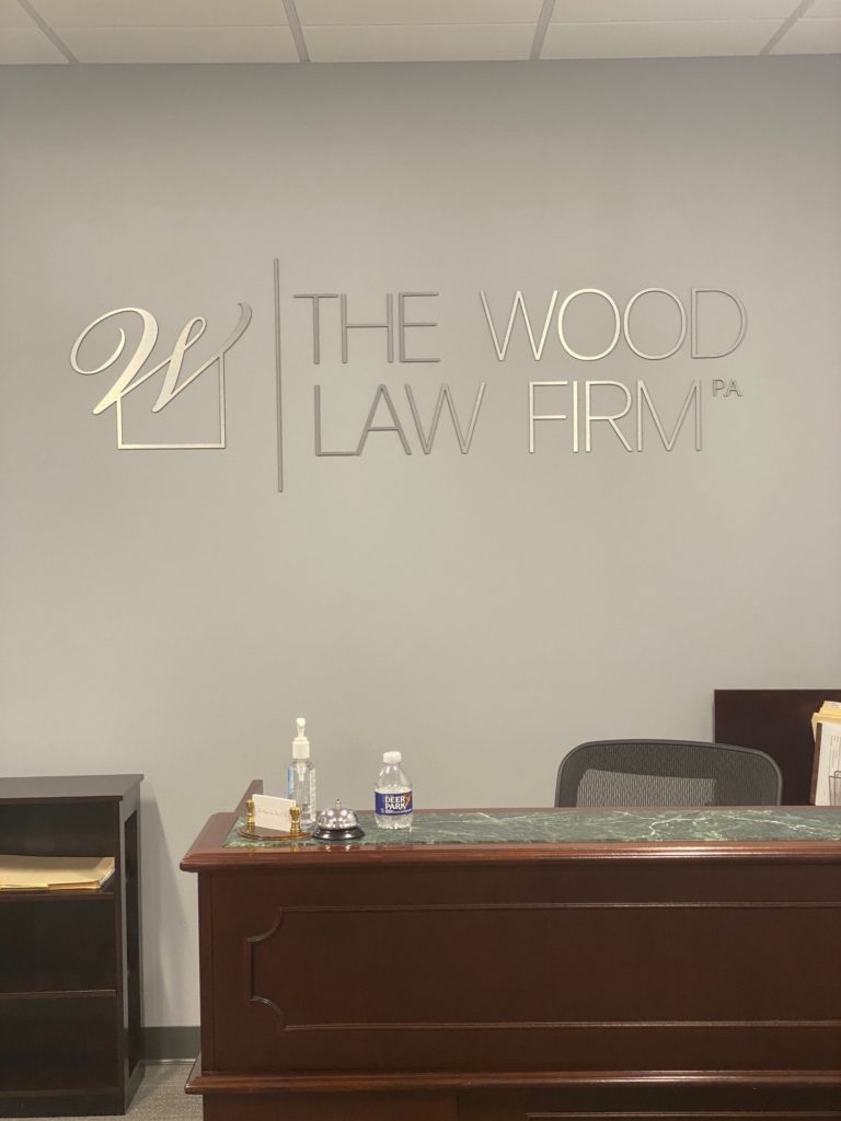 The Wood Law Firm - Interior Sign