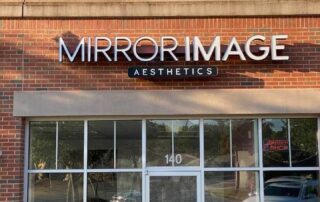 Mirror Image Channel Letter Sign