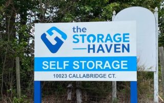 All Aluminum Post & Panel Sign for The Storage Haven of Charlotte