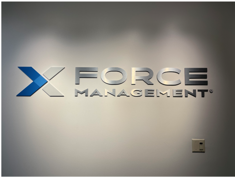 X Force Management of Charlotte - Interior Feature Wall Sign