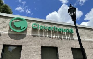 Halo-Lit Channel Letter Sign for Cloverhound of Charlotte