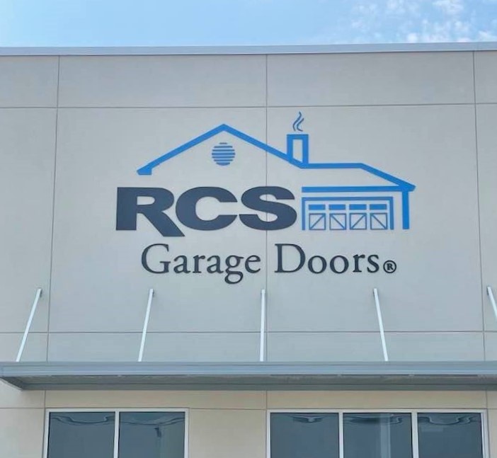 Acrylic, Dimensional Sign for RCS Garage Doors of Charlotte, NC