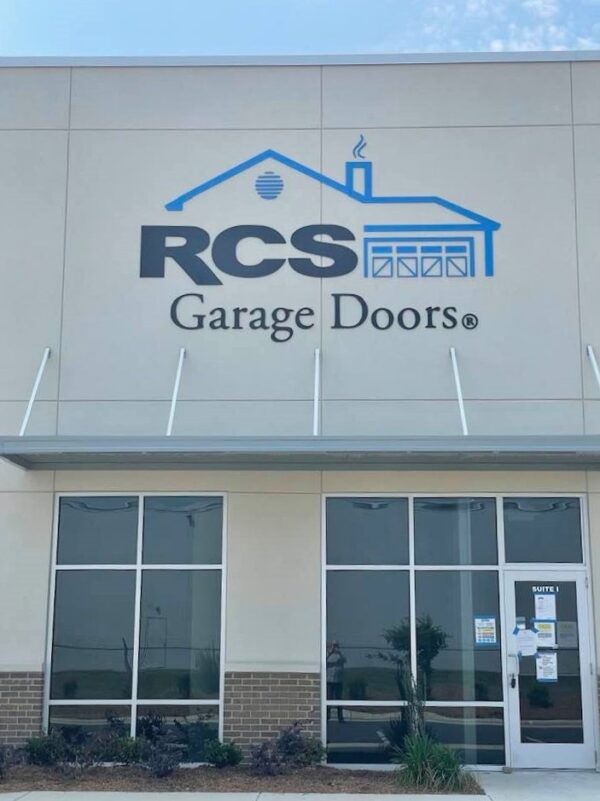 Acrylic, Dimensional Sign for RCS Garage Doors of Charlotte, NC