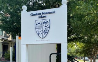 Charlotte Montessori School – Post & Panel Sign (Aluminum Construction)