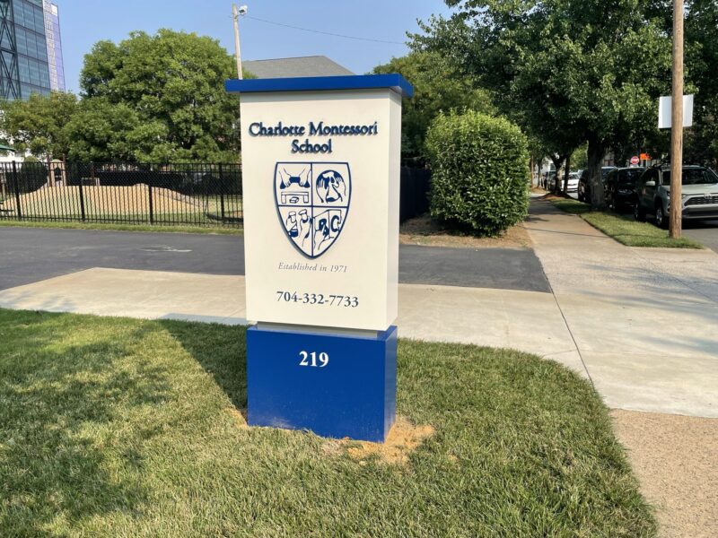 Charlotte Montessori School – Monument Sign (Aluminum Construction)