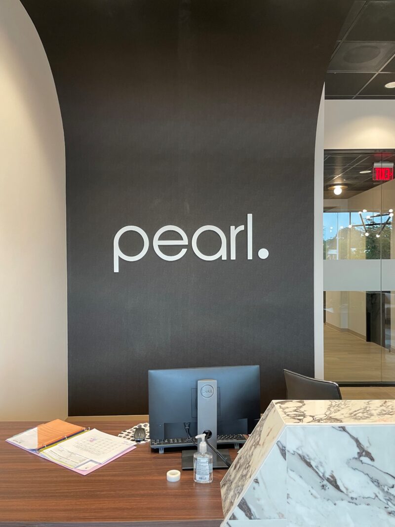 Dimensional Acrylic Wall Sign for Pearl Dentistry!