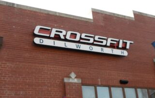LED Channel Letters on Raceway with Tagline Capsule - JC Signs for Crossfit Dilworth