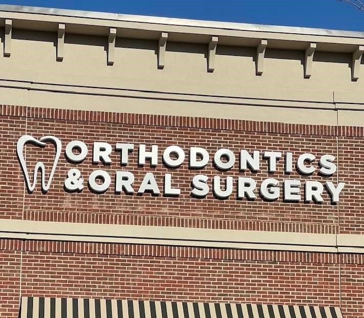 Halo Lit Channel Letter Signage for Orthodontics & Oral Surgery of Belmont, NC [JC Signs]