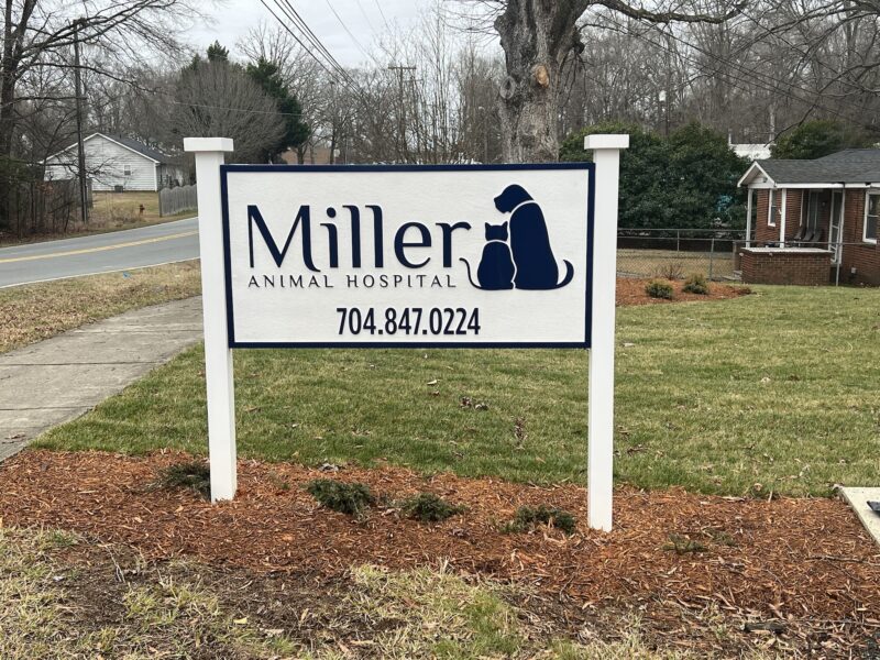 Street-Side Sign for Miller Animal Hospital - JC Signs 2022