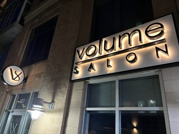 Exterior Signage for Volume Salon of Charlotte - by JC Signs