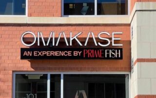 Channel Letter Sign for Omakase Restaurant of Charlotte - JC Signs 2022