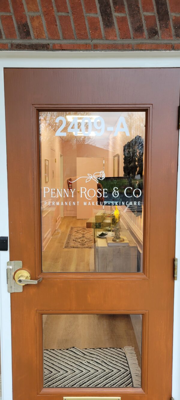 Door Vinyl for Penny Rose & Co. - JC Signs 2022