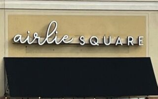 Channel Letter Sign for Airlie Square of Mooresville, NC - JC Signs 2022