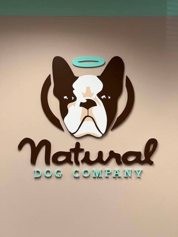 Interior Feature Wall Sign for Natural Dog Company of Charlotte - JC Signs 2022