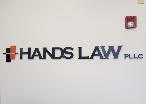 Interior Feature Wall Sign for Hands Law Office - JC Signs 2022