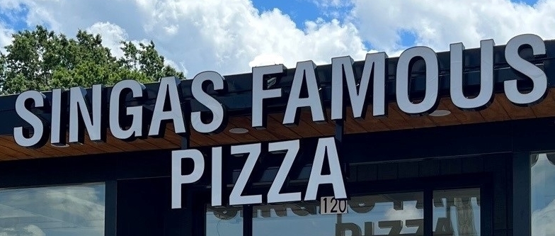 Channel Letter Sign for Singas Famous Pizza - JC Signs 2022