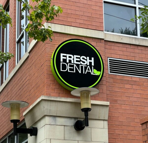LED Cabinet Sign for Fresh Dental of Cotswald/Charlotte - JC Signs 2022