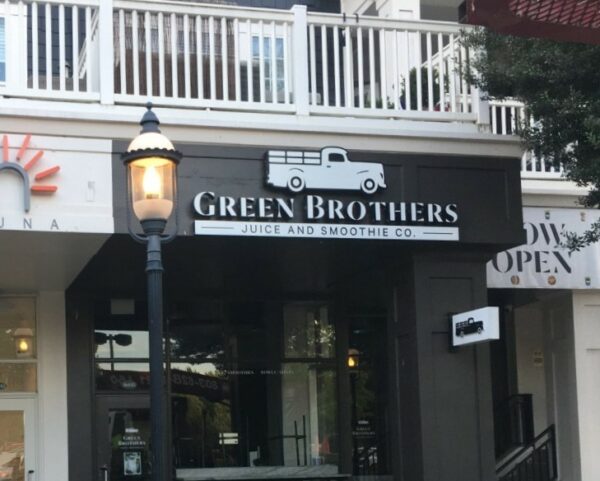 Exterior Signage for Green Brothers Juice of Huntersville – JC Signs 2022