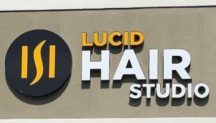 Channel Letter Sign w/Logo - Lucid Hair Studio of Charlotte