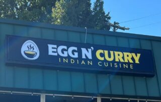 Exterior Wall Sign for Egg N’ Curry Restaurant of Charlotte --- JC Signs 2022