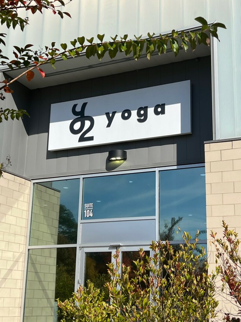 New Routed/ Lit Sign Face for Y2 Yoga of Fort Mill, SC - JC Signs 2022
